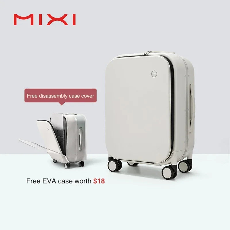 Luxury Design Wide Handle Rolling Travel Suitcase | Mixi© - Style Plaza