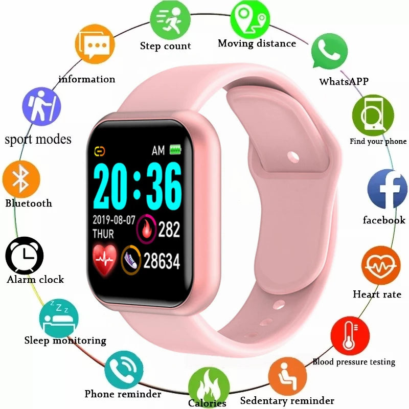 Y68 1.31" HD Multifunctional Alexa Built-in Smart Watch (Iphone/Android) | OPUYYM®