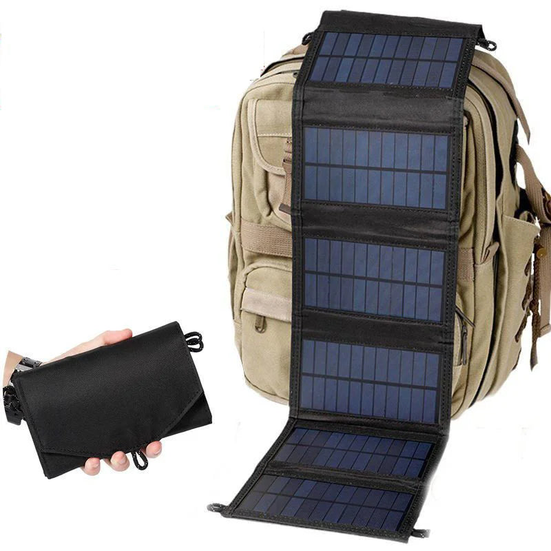 500W Portable/Foldable Polysilicon Solar Panel USB Charger | Luxuglow℗ - Style Plaza