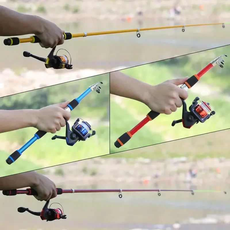 Fishing Rod and Reel Combos Carbon Fiber Telescopic Fishing Pole | PLUSINNO™ - Style Plaza