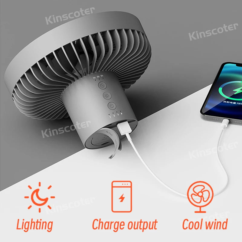 Outdoor Camping Mini Fan / LED Light | Kinscoter™ - Style Plaza