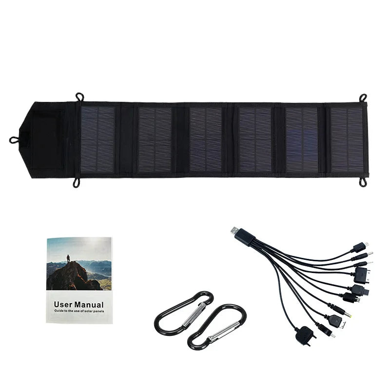 500W Portable/Foldable Polysilicon Solar Panel USB Charger | Luxuglow℗ - Style Plaza