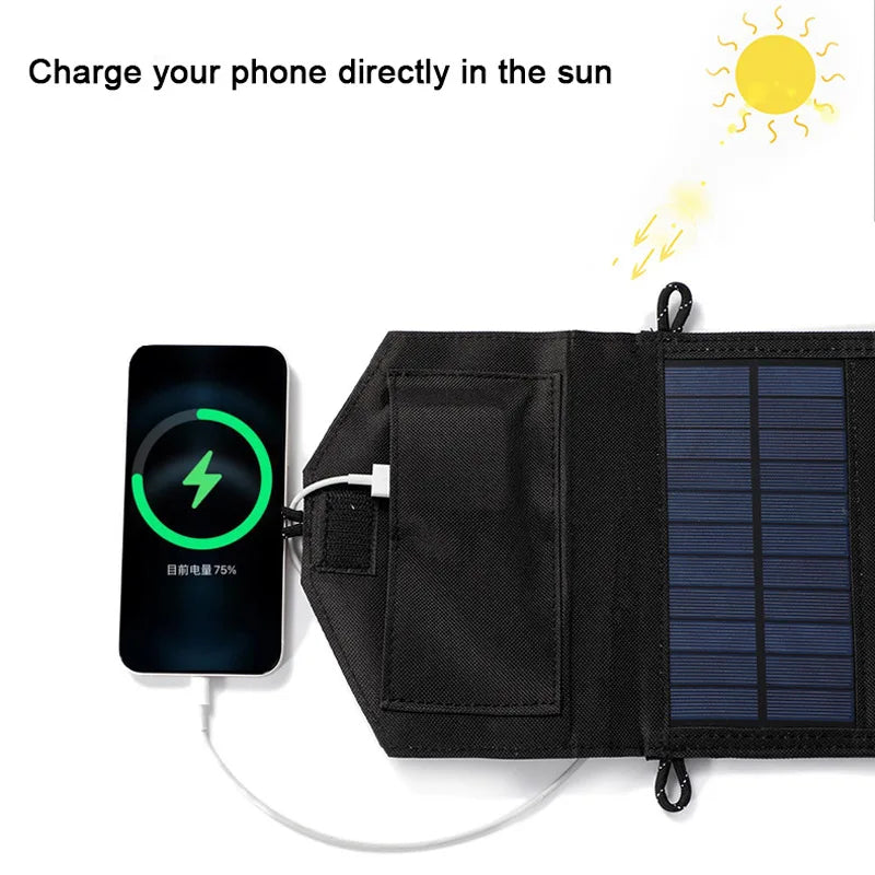 500W Portable/Foldable Polysilicon Solar Panel USB Charger | Luxuglow℗ - Style Plaza