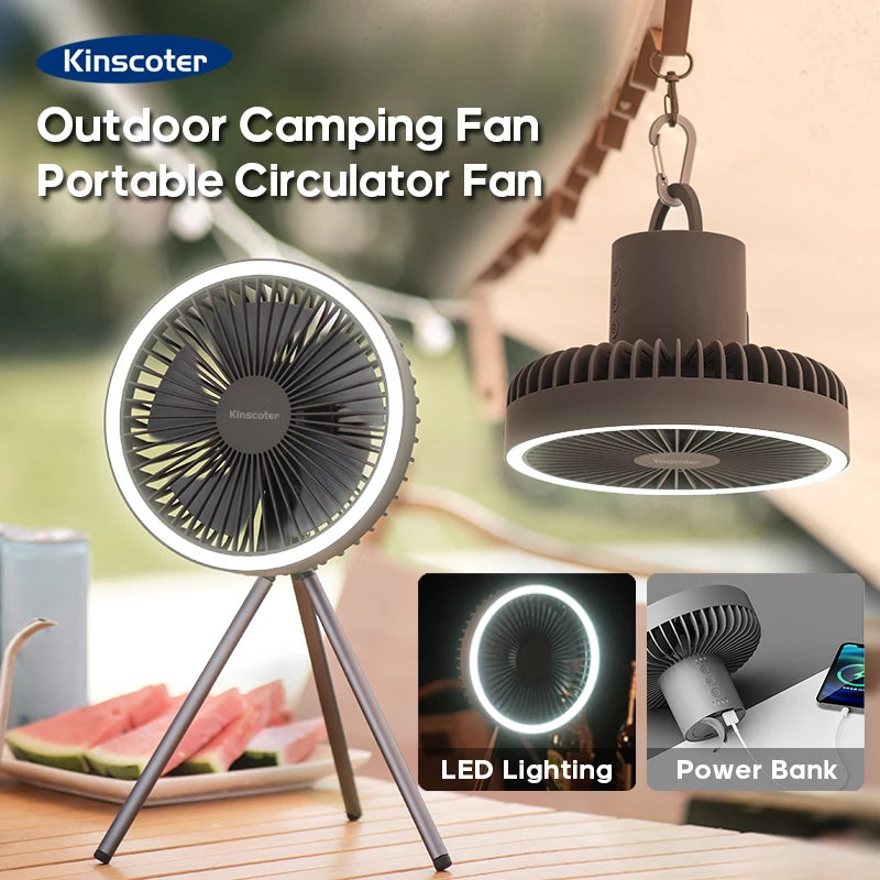 Outdoor Camping Mini Fan / LED Light | Kinscoter™ - Style Plaza