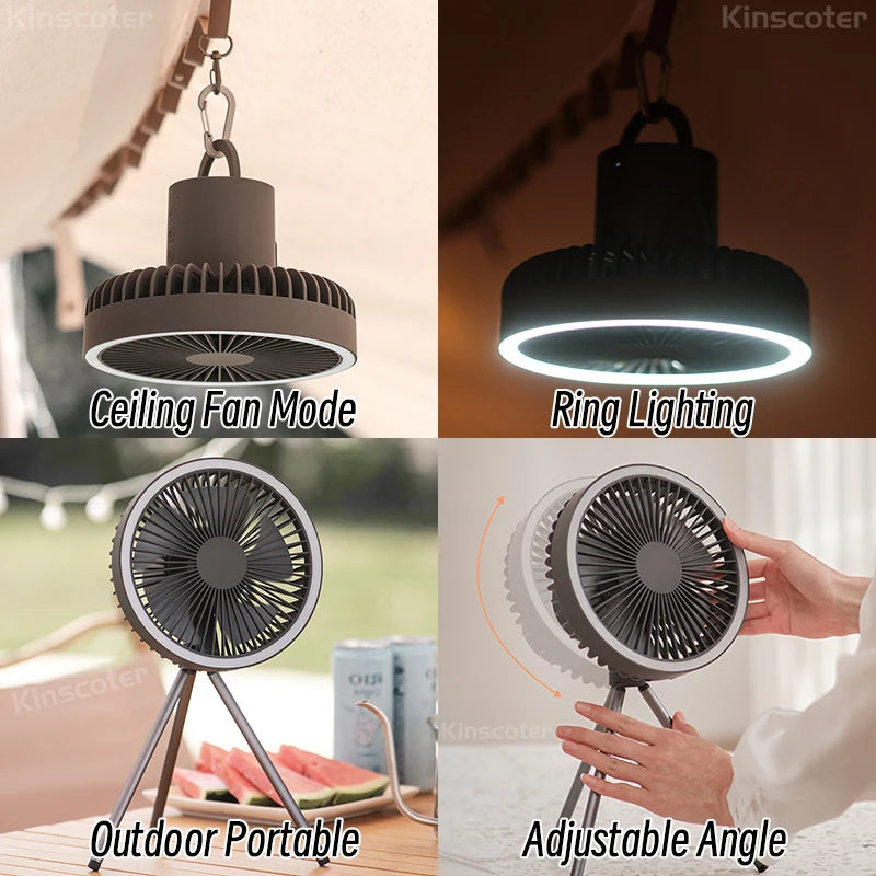 Outdoor Camping Mini Fan / LED Light | Kinscoter™ - Style Plaza