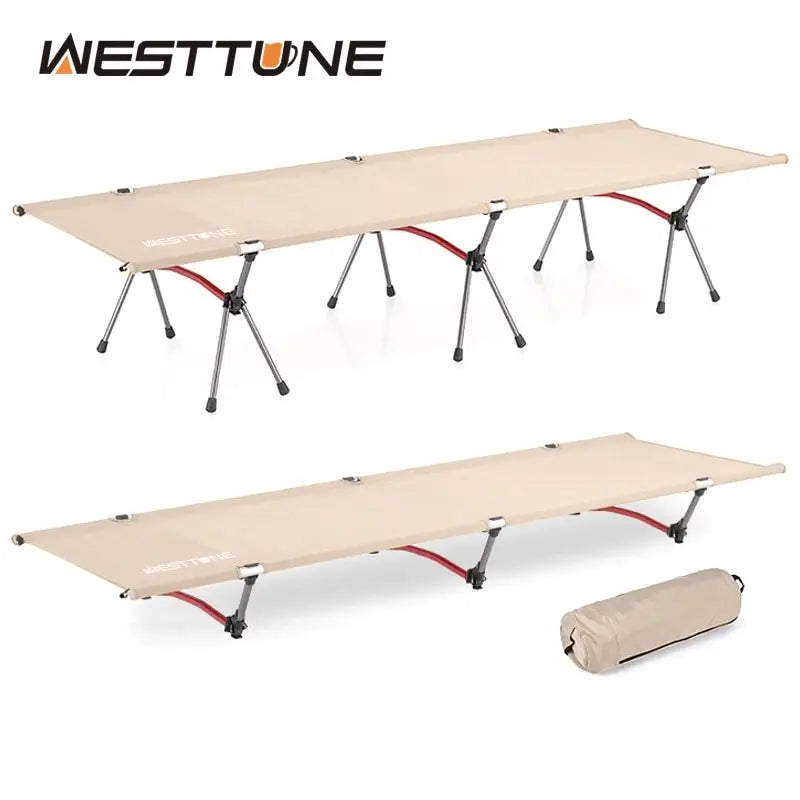 Camping Cot Portable Folding Bed Ultralight Aluminum Alloy | WESTTUNE® - Style Plaza